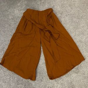 New York & Company Rust Wide-Leg Pants